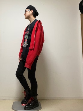 「ALIVE（アライブ）のアイテム」を使った、daigoooooさん（メンズ・171cm）の春コーディネート
