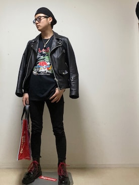 「ALIVE（アライブ）のアイテム」を使った、daigoooooさん（メンズ・172cm）の春コーディネート