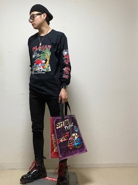「ALIVE（アライブ）のアイテム」を使った、daigoooooさん（メンズ・172cm）の春コーディネート