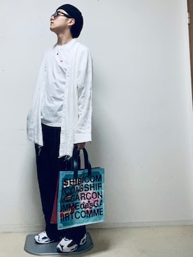 「FEKETE（フェケテ）のアイテム（パンツ）」を使った、daigoooooさん（メンズ・172cm）の春コーディネート