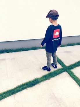 「UU（ユニクロ　アンダーカバー）のアイテム（パンツ）」を使った、megtoranatugさん（キッズ・110cm）の秋コーディネート