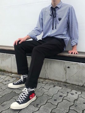 cdg shoes outfit