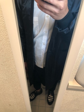 「BLACK COMME des GARCONS（ブラックコムデギャルソン）のアイテム（その他アウター）」を使った、yukiさん（メンズ・170cm）の秋コーディネート