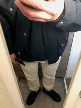「Sacai（サカイ）のアイテム（その他パンツ）」を使った、yukiさん（メンズ・170cm）の冬コーディネート