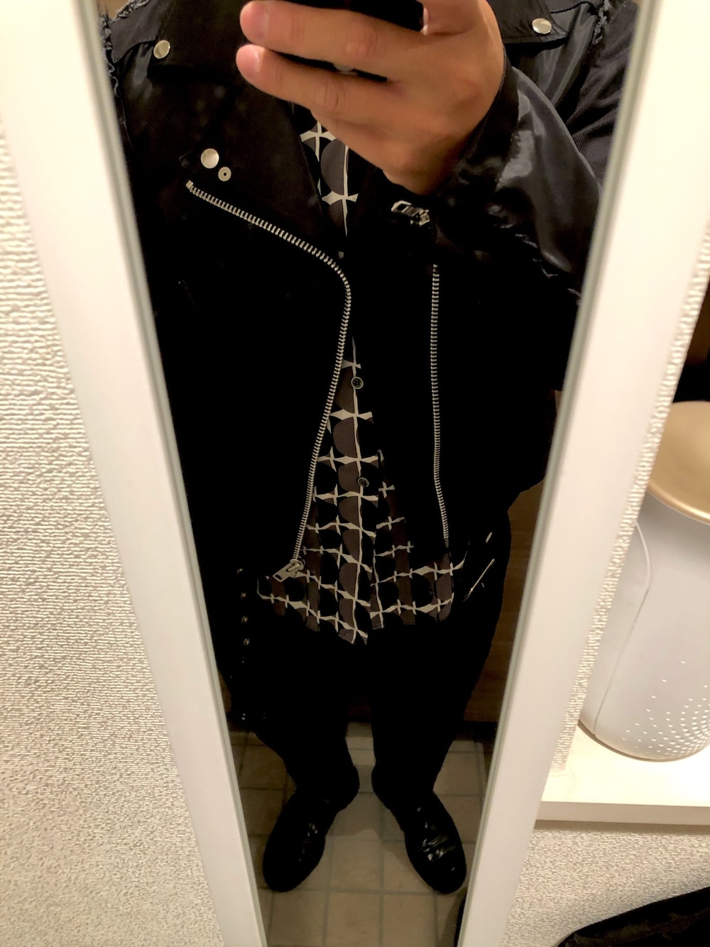 BLACK COMME des GARCONSのライダースジャケットを使った人気 