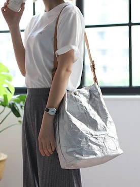 「Baginning(バッグリング)のアイテム」を使った、Kikiさん(レディース・165cm)の秋コーディネート