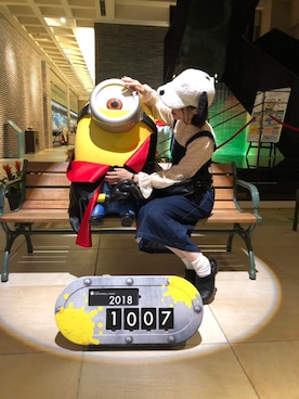 「もこもこキャップ」｜manamさん（レディース・160cm）の秋コーディネート