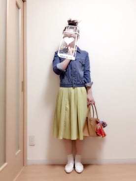 「ベルイエロー」｜「アイテム（財布/小物）」を使った、wakaba@さん（レディース・163cm）の冬コーディネート
