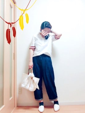 「REEF（リーフ）のアイテム（パンツ）」を使った、wakaba@さん（レディース・163cm）の夏コーディネート