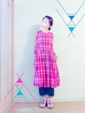 「REEF（リーフ）のアイテム（パンツ）」を使った、wakaba@さん（レディース・163cm）の夏コーディネート