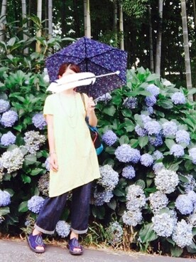 「REEF（リーフ）のアイテム（パンツ）」を使った、wakaba@さん（レディース・163cm）の夏コーディネート