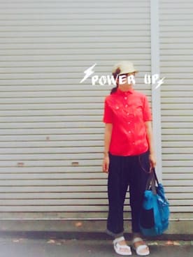 「REEF（リーフ）のアイテム（パンツ）」を使った、wakaba@さん（レディース・163cm）の夏コーディネート