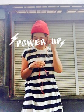 「ニットキャップ」｜「アイテム（スリッポン）」を使った、wakaba@さん（レディース・163cm）の夏コーディネート