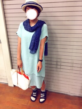 「シルク」｜「アイテム（その他）」を使った、wakaba@さん（レディース・163cm）の夏コーディネート