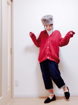 「REEF（リーフ）のアイテム（パンツ）」を使った、wakaba@さん（レディース・163cm）の秋コーディネート