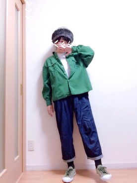 「REEF（リーフ）のアイテム（パンツ）」を使った、wakaba@さん（レディース・163cm）の秋コーディネート