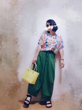 「&sloe（アンドスロウ）のアイテム」を使った、wakaba@さん（レディース・163cm）の夏コーディネート