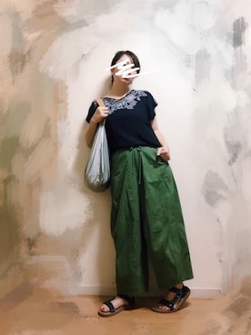 「フェリシモ（フェリシモ）のアイテム（アクセサリー）」を使った、wakaba@さん（レディース・163cm）の夏コーディネート