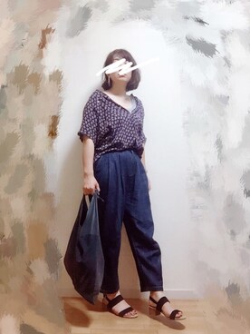 「REEF（リーフ）のアイテム（パンツ）」を使った、wakaba@さん（レディース・163cm）の秋コーディネート