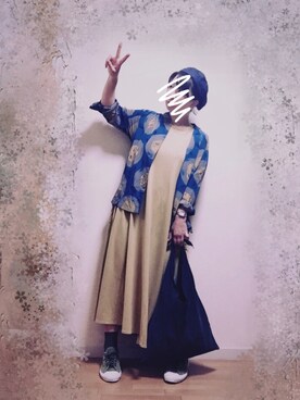 「RAGEBLUE（レイジブルー）のアイテム（ハンチング/ベレー帽）」を使った、wakaba@さん（レディース・163cm）の秋コーディネート