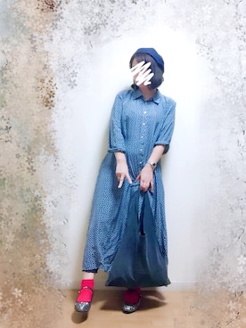 「RAGEBLUE（レイジブルー）のアイテム（ハンチング/ベレー帽）」を使った、wakaba@さん（レディース・163cm）の秋コーディネート