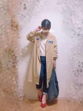 「REEF（リーフ）のアイテム（パンツ）」を使った、wakaba@さん（レディース・163cm）の秋コーディネート