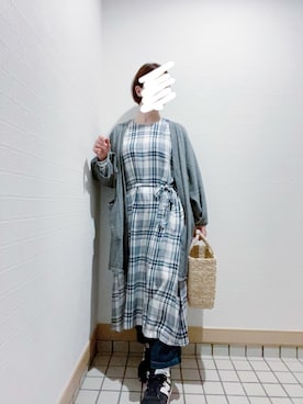 「chambre de charme（シャンブルドゥシャーム）のアイテム（かごバッグ）」を使った、wakaba@さん（レディース・163cm）の夏コーディネート
