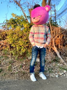 「アイテム（ビジネスシャツ）」を使った、karbullさん（メンズ・171cm）の冬コーディネート
