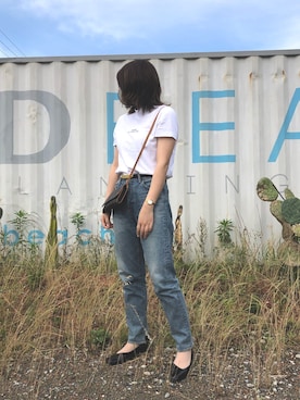 「ペタンコ靴」｜かぴさん（レディース・160cm）の夏コーディネート