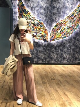 「PAZZO」｜「アイテム（帽子）」を使った、Cari Chenさん（レディース・158cm）の冬コーディネート