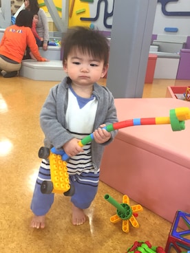 「プチバトー×プチバトー」｜いくピヨさん（キッズ・70cm）の冬コーディネート