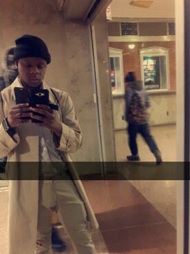 「summer」｜「アイテム（トレンチコート）」を使った、Haneef Jamesさん（メンズ・170cm）の春コーディネート