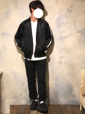 「SASQUATCHfabrix.（サスクワァッチファブリックス）のアイテム」を使った、junさん（メンズ・177cm・20代）の秋コーディネート
