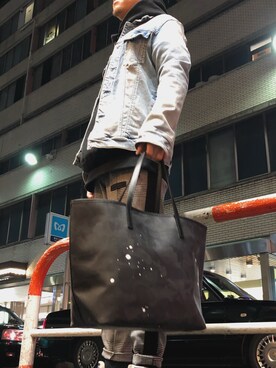 「surt（サート）のアイテム（デニムジャケット）」を使った、TAIGAさん（メンズ・165cm）の秋コーディネート