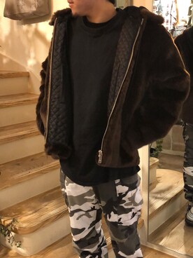 「CHRISTIAN DADA（クリスチャンダダ）のアイテム（ブルゾン）」を使った、TAIGAさん（メンズ・165cm）の秋コーディネート