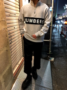 「NUMBERS EDITION(ナンバーズエディション)のアイテム」を使った、TAIGAさん(メンズ・165cm)の冬コーディネート