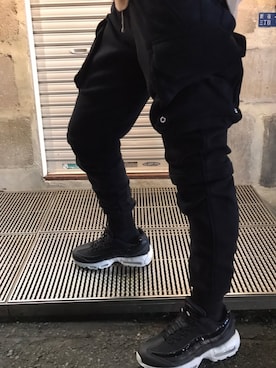 「B'2nd（ビーセカンド）のアイテム（カーゴパンツ）」を使った、TAIGAさん（メンズ・166cm）の秋コーディネート