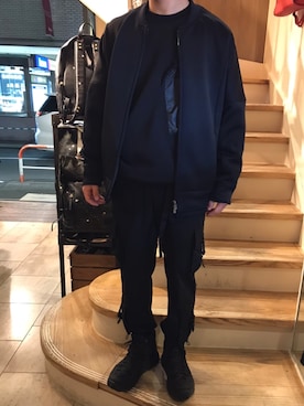 「OURET（オーレット）のアイテム（ジャケット/アウター）」を使った、TAIGAさん（メンズ・166cm）の冬コーディネート