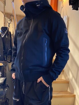 「TATRAS」｜「アイテム（パーカー）」を使った、TAIGAさん（メンズ・166cm）の冬コーディネート