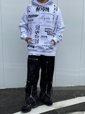 「MSGM（エムエスジーエム）のアイテム」を使った、TAIGAさん（メンズ・166cm）の春コーディネート