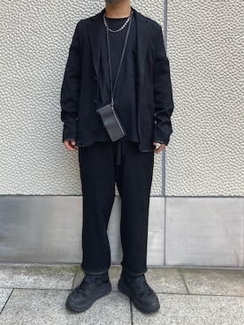 「BACKLASH（バックラッシュ）のアイテム（テーラードジャケット）」を使った、TAIGAさん（メンズ・166cm）の夏コーディネート