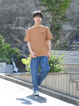 「NAVY（ネイビー）のアイテム（パンツ）」を使った、マックハウスZOZOスタイリスト メンズさん（メンズ・178cm）の春コーディネート