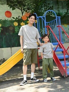 「Dickies（ディッキーズ）のアイテム（トップス）」を使った、マックハウスZOZOスタイリスト メンズさん（メンズ・178cm）の夏コーディネート