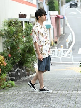 「GERRY（ジェリー）のアイテム」を使った、マックハウスZOZOスタイリスト メンズさん（メンズ・178cm）の夏コーディネート