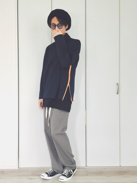 「DIGAWEL（ディガウェル）のアイテム（その他トップス）」を使った、TAKAさん（メンズ・175cm）の冬コーディネート