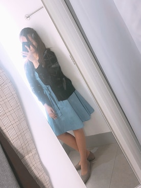 「ESPERANZA（エスペランサ）のアイテム（バレエシューズ）」を使った、yuriköさん（レディース・154cm）の秋コーディネート