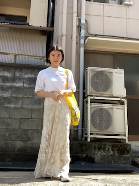 「Causerie（コズリ）のアイテム」を使った、ma---riさん（レディース・151cm）の夏コーディネート