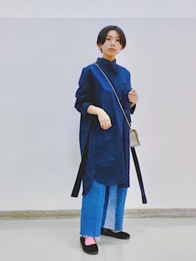 「Re Done（リダン）のアイテム」を使った、ma---riさん（レディース・151cm）の秋コーディネート