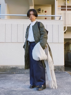 「THE SHINZONE（ザ　シンゾーン）のアイテム（その他アウター）」を使った、ma---riさん（レディース・151cm）の冬コーディネート
