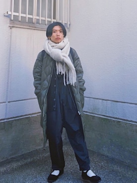 「THE SHINZONE（ザ　シンゾーン）のアイテム（その他アウター）」を使った、ma---riさん（レディース・151cm）の冬コーディネート